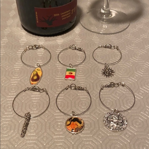 Wine charms set of 6